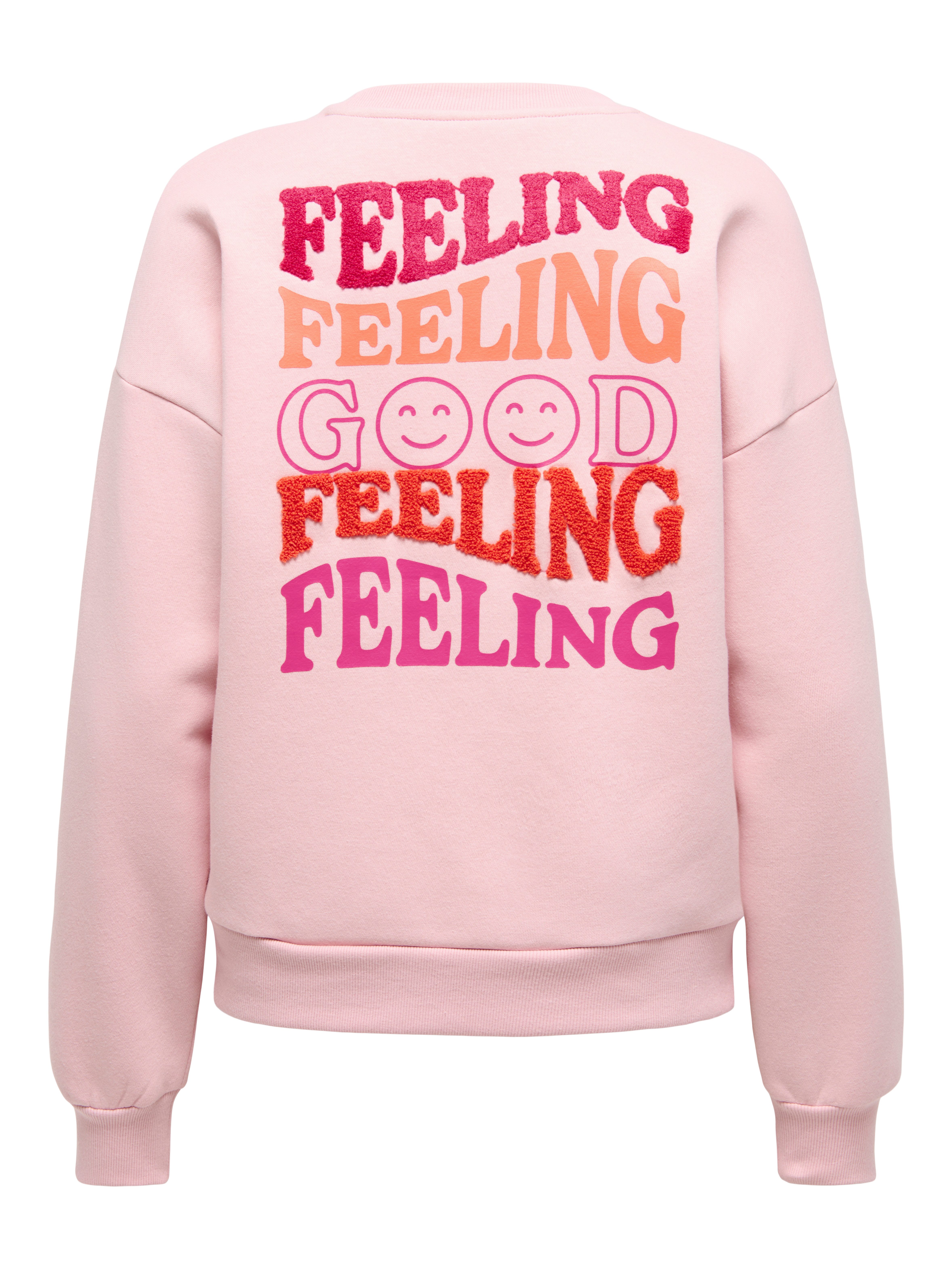 ONLY Sweatshirt ONLDAZE L/S O-NECK TERRY PRINT CS SWT mit Print auf der Vorder- und Rückseite