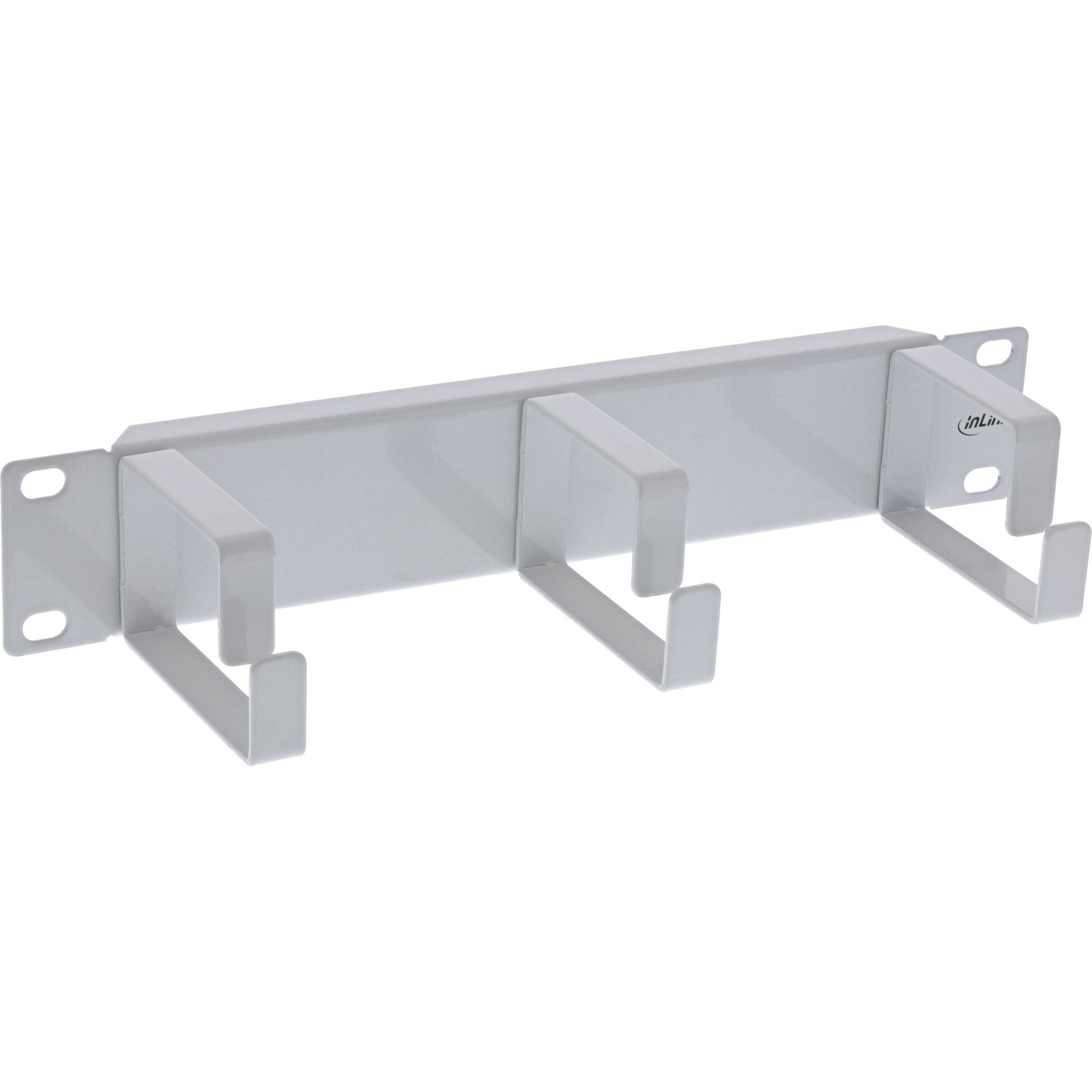 InLine® 19109B InLine® 10" Kabelführungspanel, 3 Bügel, RAL 7035 grau Netzwerk-Patch-Panel