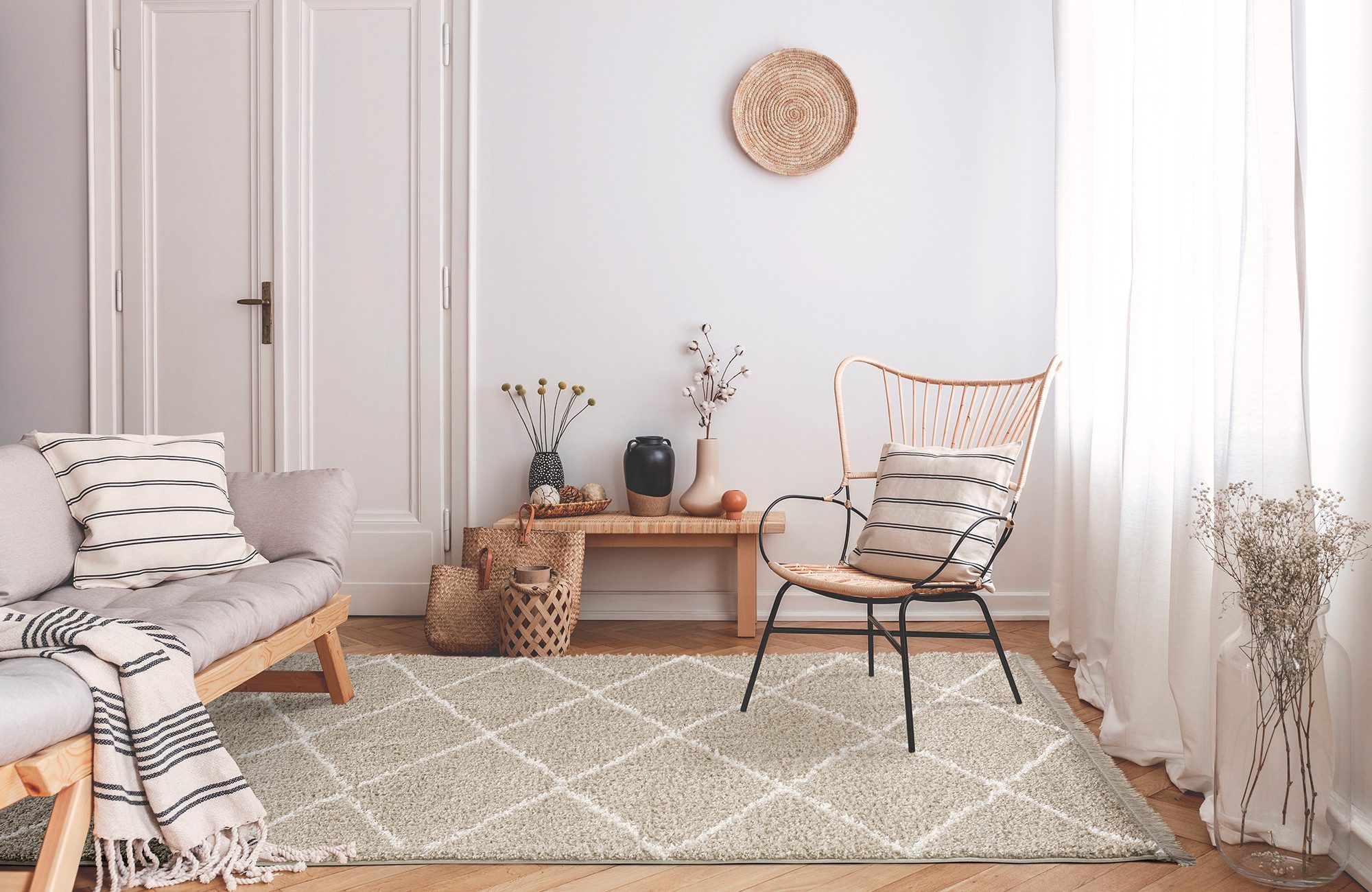 Tesso Living Hochflor-Teppich BLAKE Shaggy Teppich günstig online kaufen