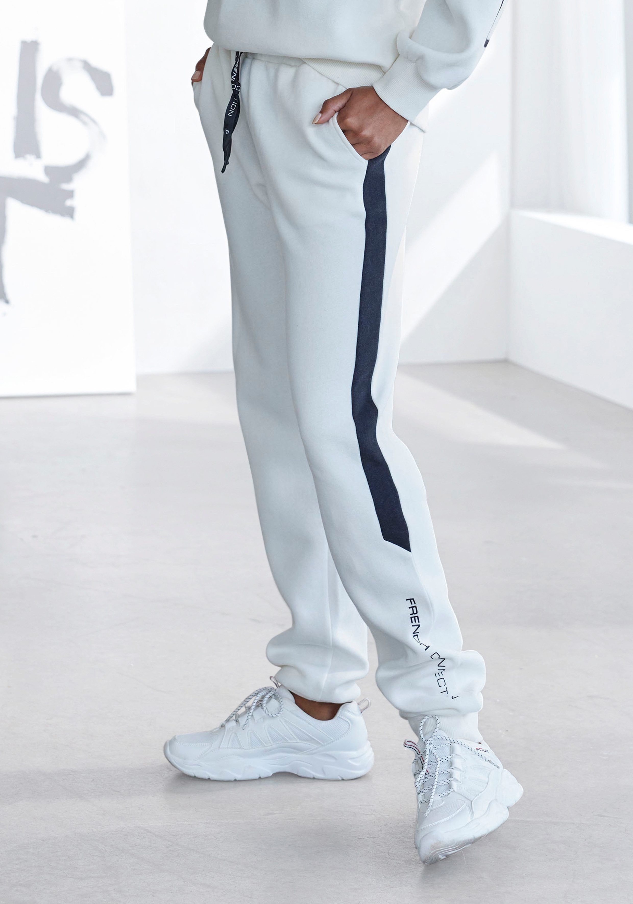 French Connection Sweathose mit seitlichen Kontrast-Einsätzen, Loungewear