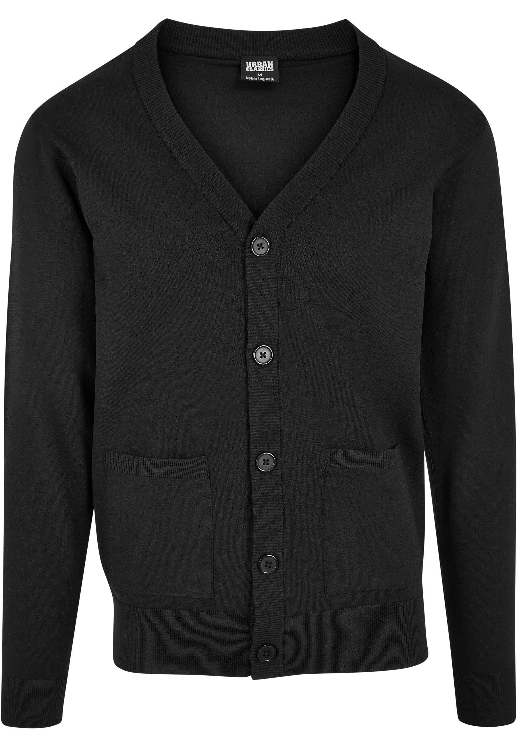 URBAN CLASSICS Strickfleecejacke Urban Classics Herren Fine Cardigan (1-St)