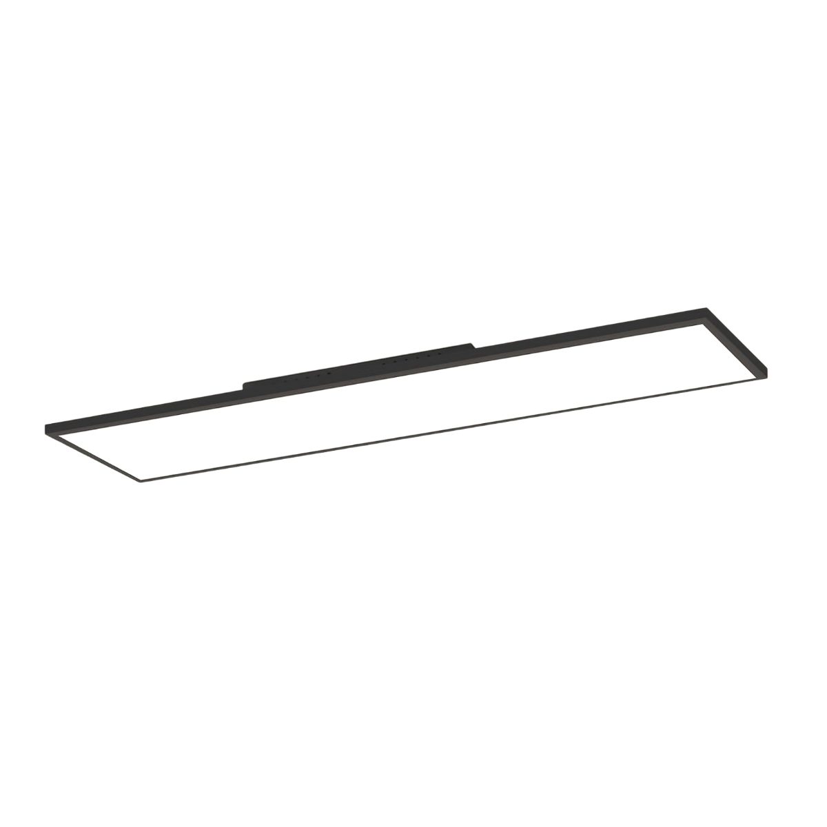ZMH LED Deckenleuchte LED 3000-6500K dimmbar 100/120cm Schwarz/Weiß Deckenlampe, Augenschutz, LED fest integriert, warmweiß, neutralweiß, kaltweiß, 40W Rechteckig 4100LM Timer Memory Bürolampe