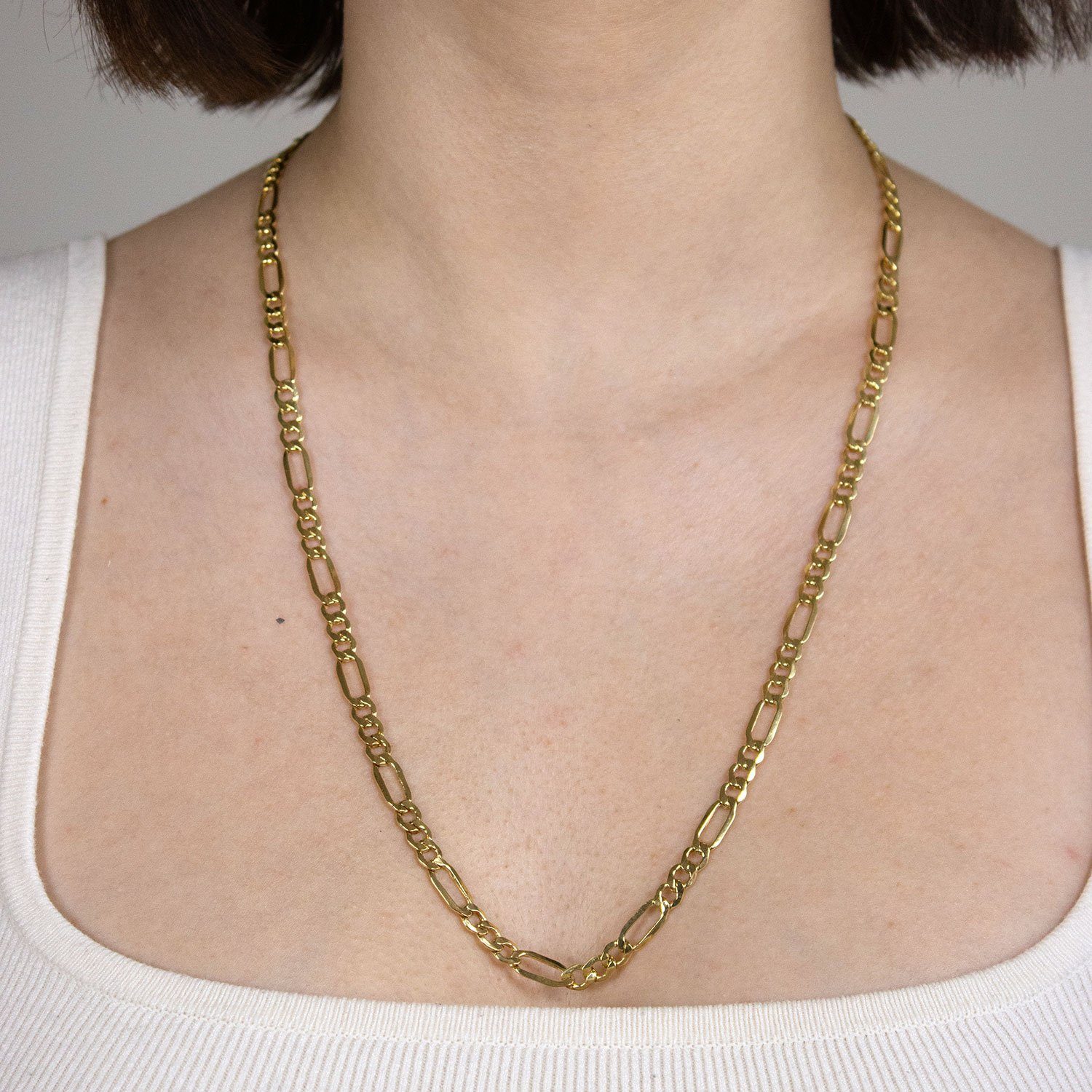 HOPLO Goldkette Goldkette Figarokette Länge 60cm günstig online kaufen