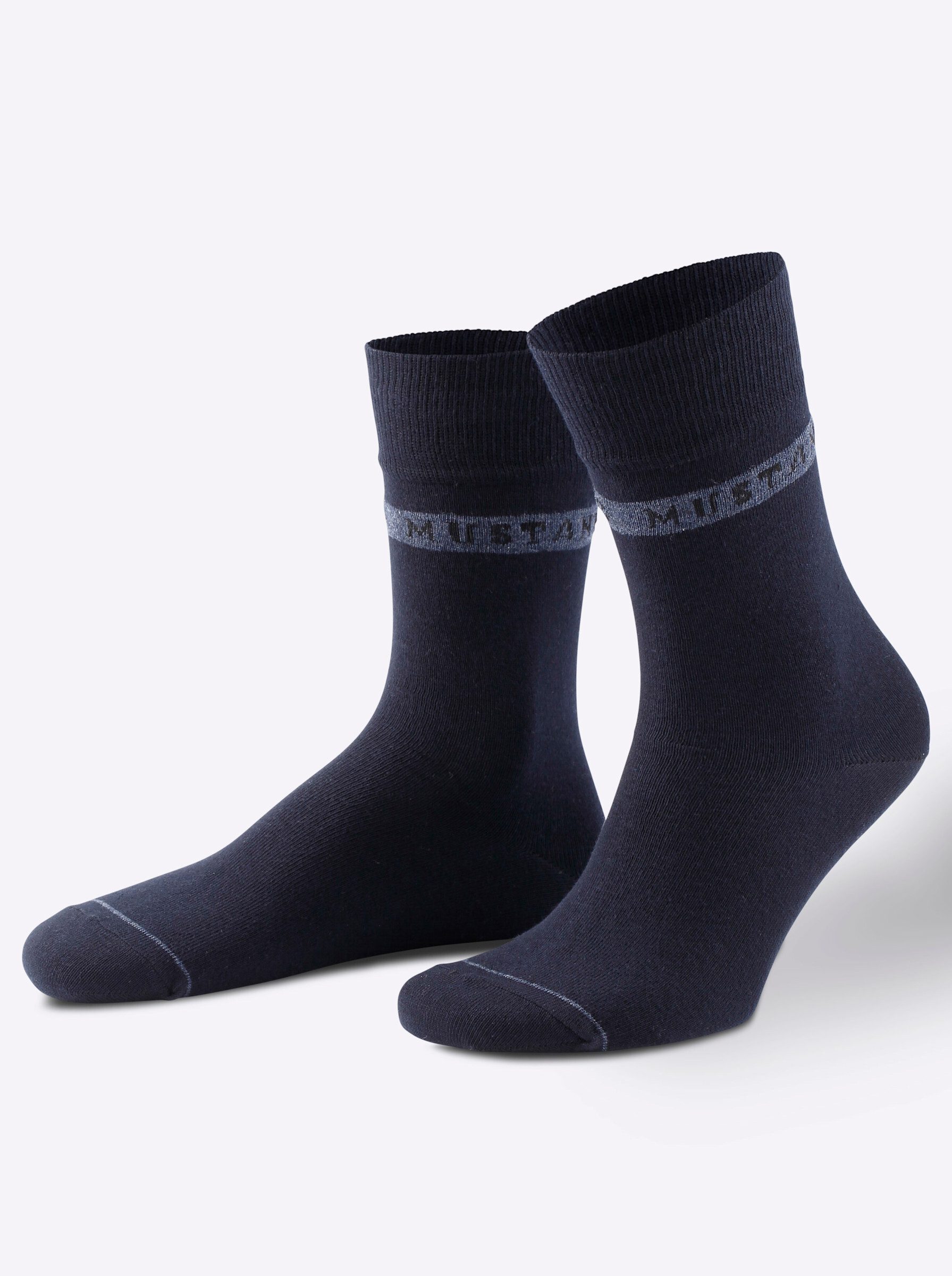 MUSTANG Socken "casual", (6 Paar), weicher und elastischer Komfortbund günstig online kaufen