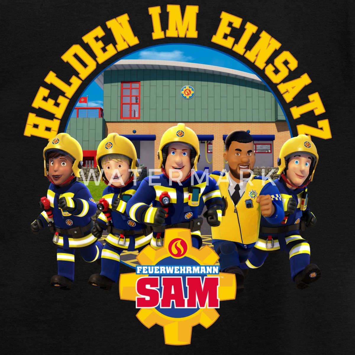 Spreadshirt T-Shirt Feuerwehrmann Sam™ Helden Im Einsatz Kinder T-Shirt (1-tlg)