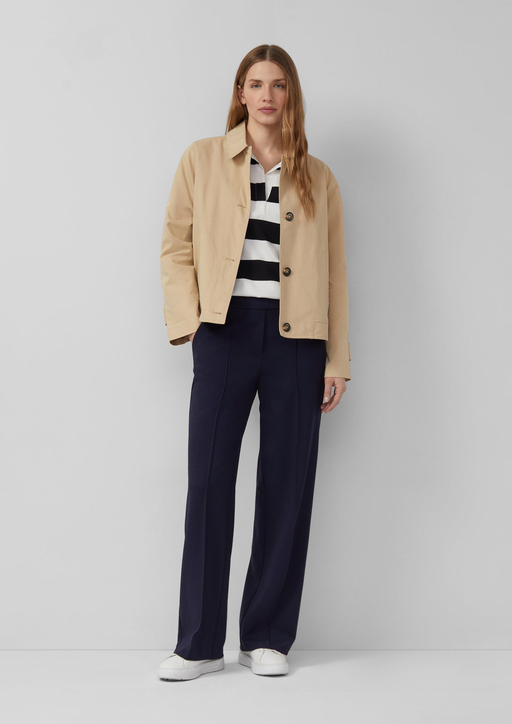 s.Oliver Chinos Hose Hose aus Interlockjersey mit Elastikbund