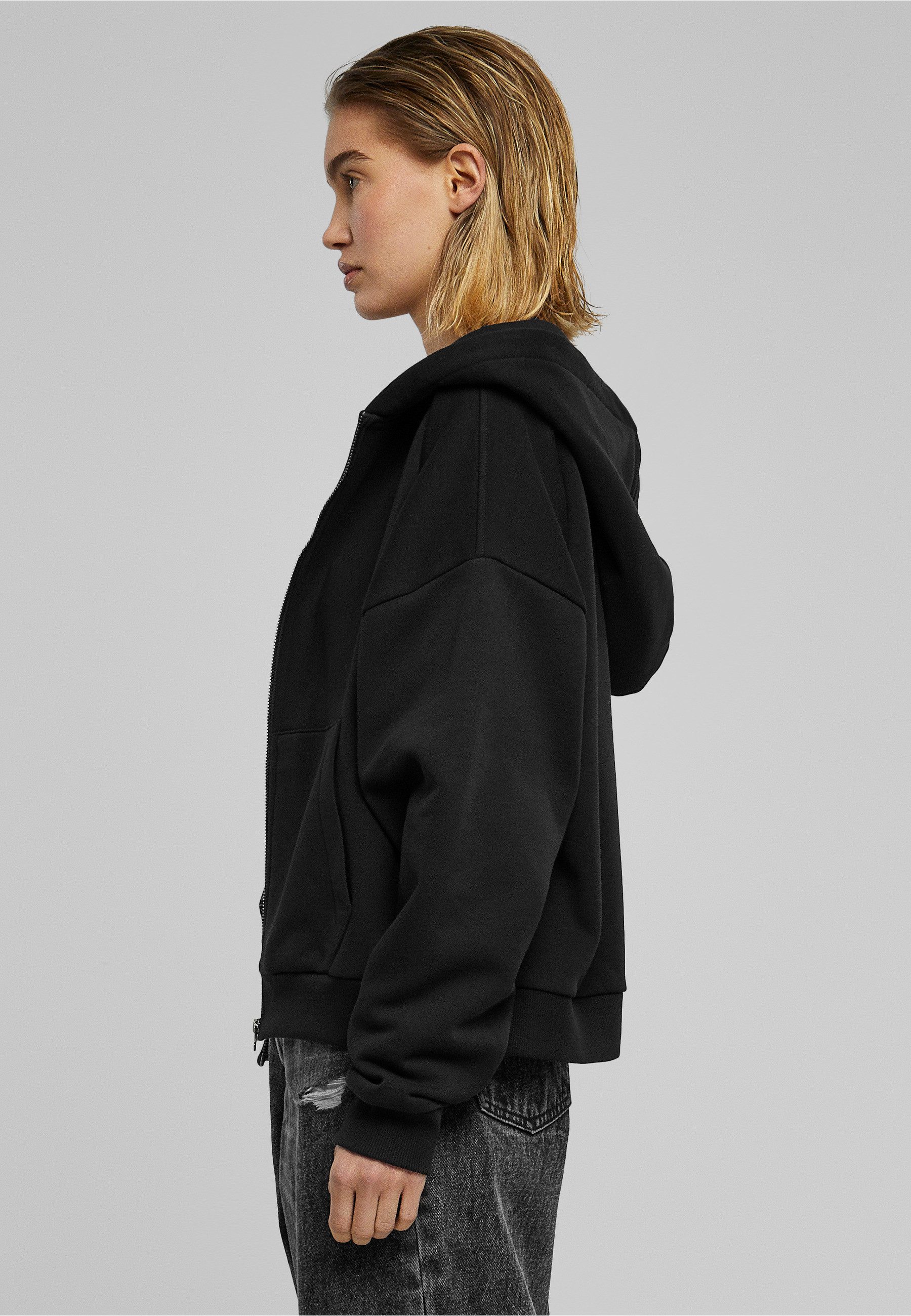 URBAN CLASSICS Sweatjacke Urban Classics Damen Ladies Boxy Zip Hoody