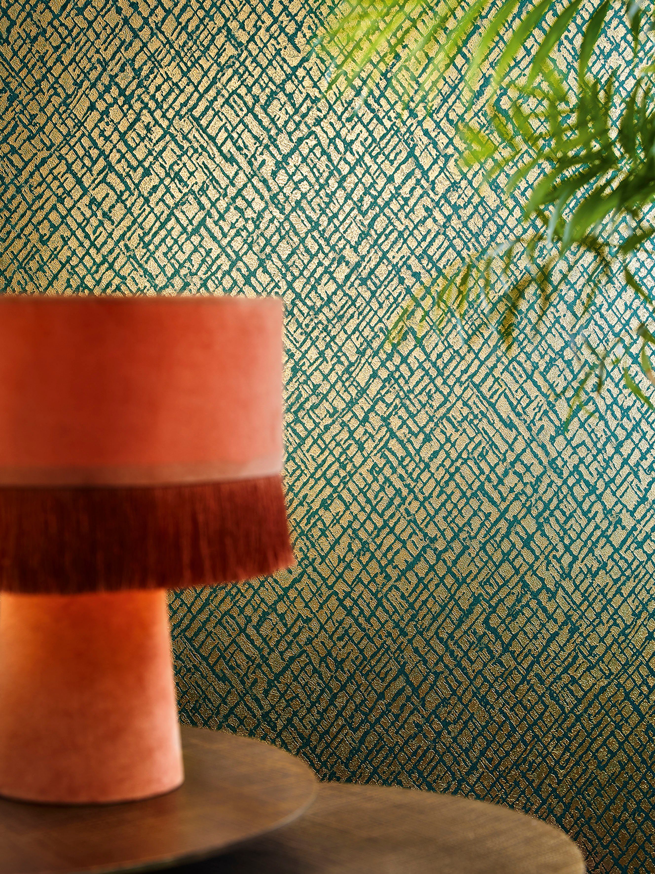 Marburg Vliestapete Wildness, geprägt, Kunst, glänzend, kariert, Kacheln moderne Tapete für Wohnzimmer Schlafzimmer Küche