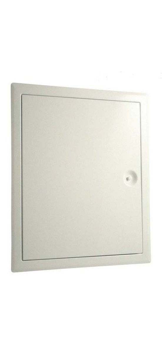 Marley Deutschland GmbH Wandfliese Revisionstür weiß beschichtet 300x400mm, Aluminium 0x0, Klappendeckel aushängbar, mit verdecktem Schnappverschluss