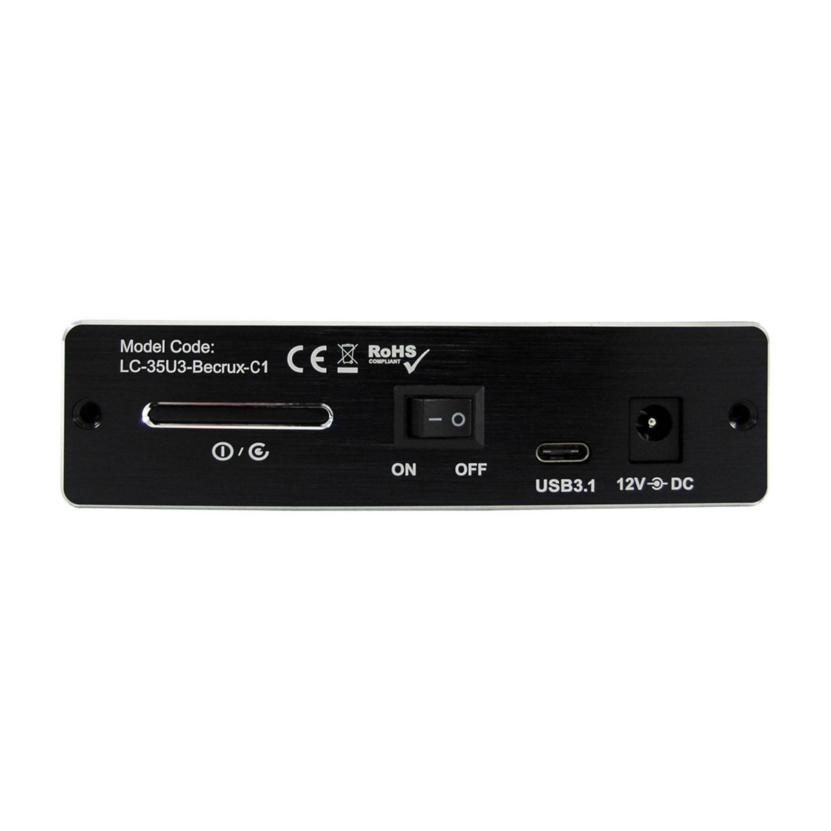 LC-Power Festplatten-Gehäuse LC-35U3-Becrux-C1 USB 3.1 Typ C / SATAIII