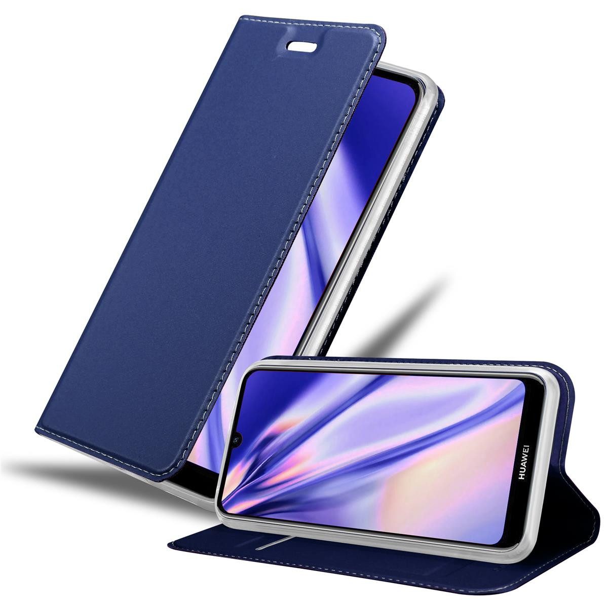 Cadorabo Handyhülle für Huawei Y6S Hülle Huawei Y6S, Schutzhülle Hülle mit Standfunktion, Magnetverschluss und Kartenfach