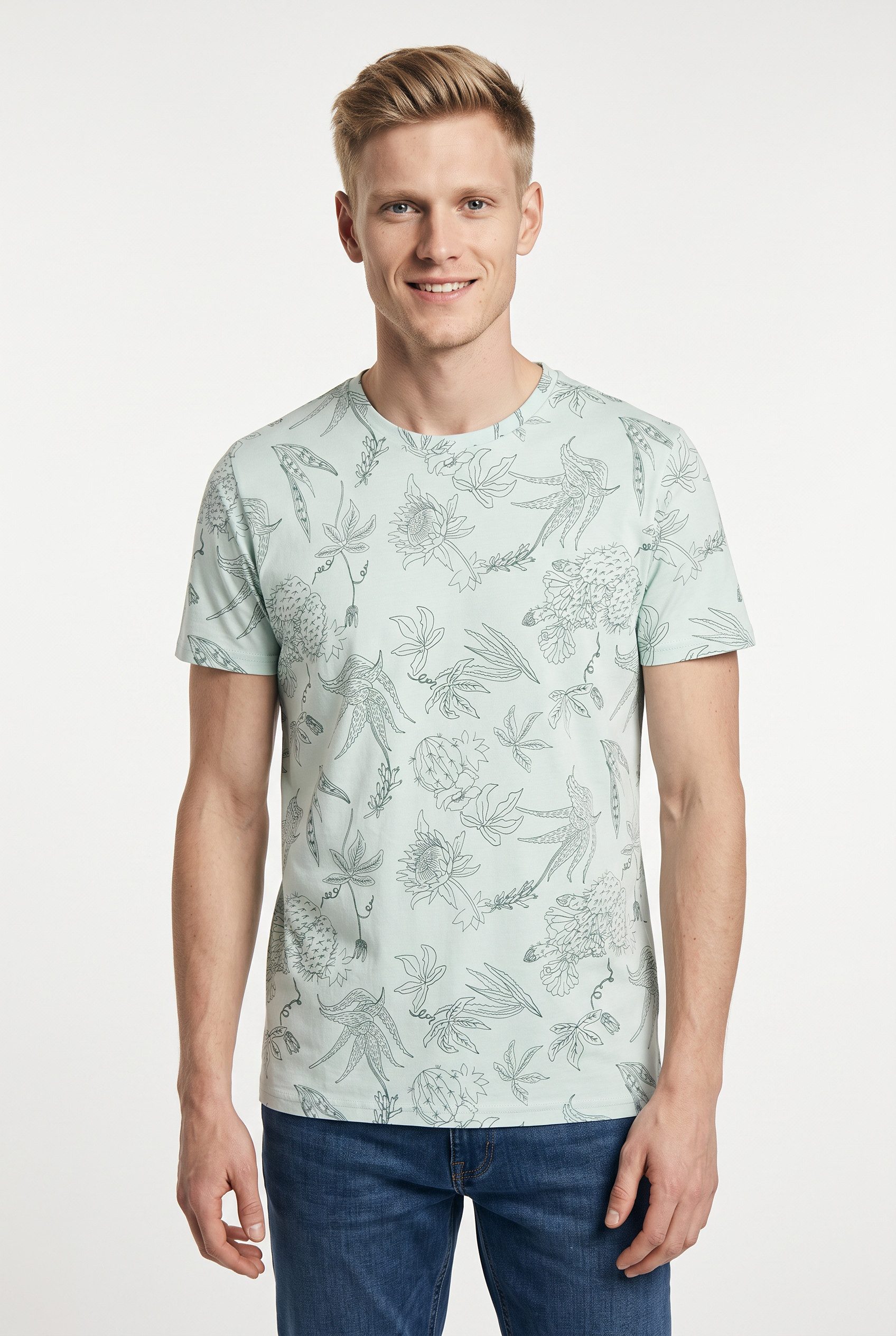 Petrol Industries T-Shirt Men T-Shirt AOP mit All-Over Print