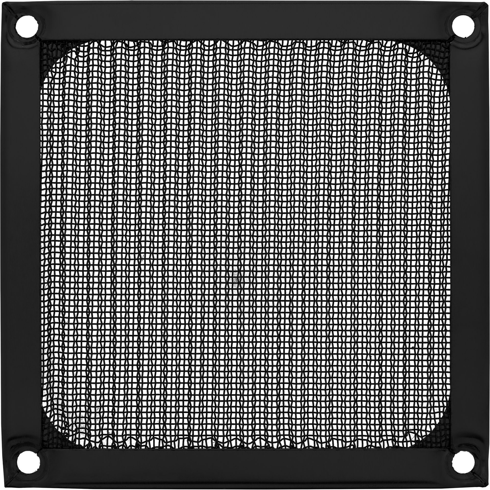 Lüftungsgitter InLine® Lüftergitter, Aluminium Filter, 92x92mm, schwarz