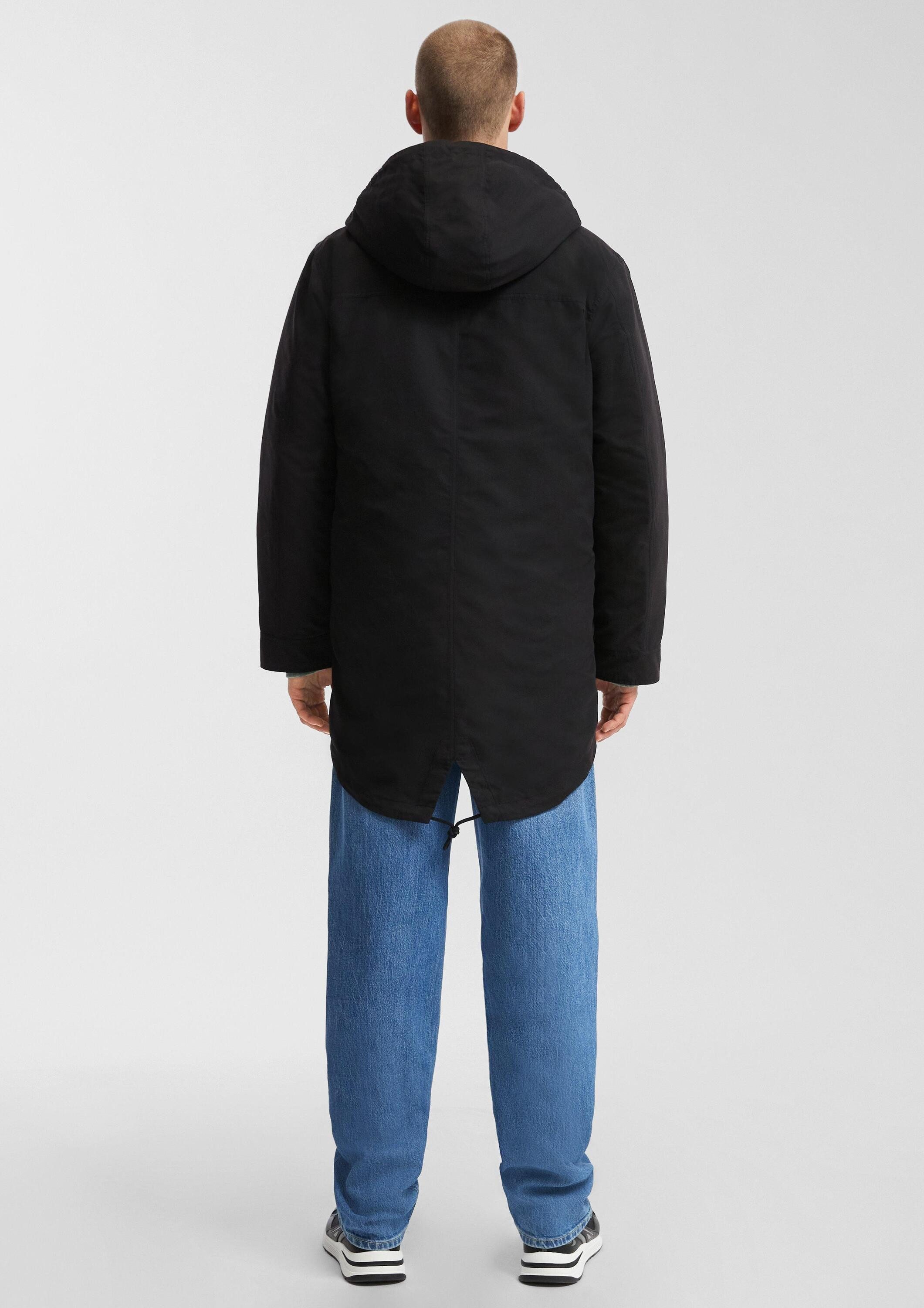 QS Parka Outdoor-Mantel Kapuzenparka mit herausnehmbarem Steppfutter