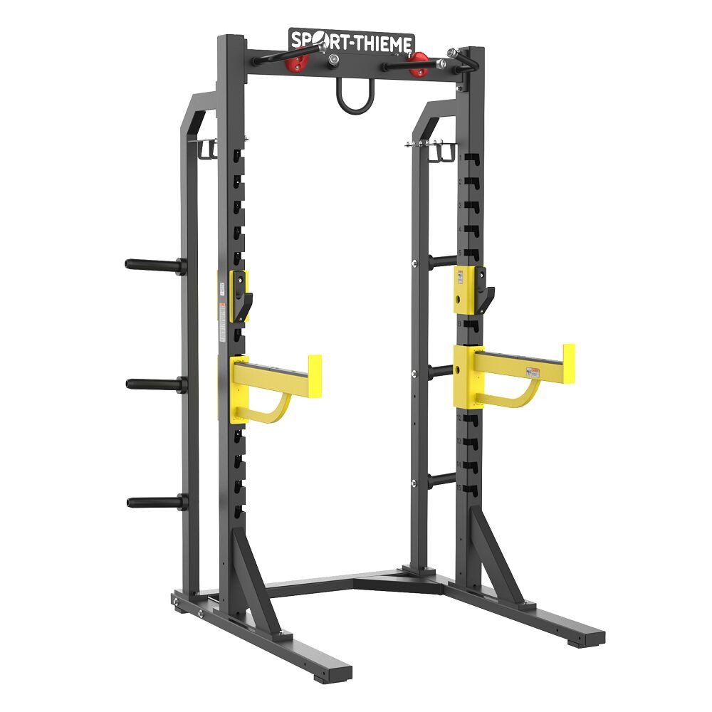 Sport-Thieme Kraftstation Half-Rack 800, Sicherheitspositionierungen für schnelle Anpassungen