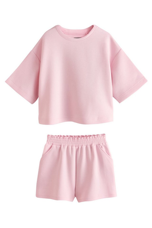 Next T-Shirt & Shorts Superweiches Set aus T-Shirt und Shorts (2-tlg)