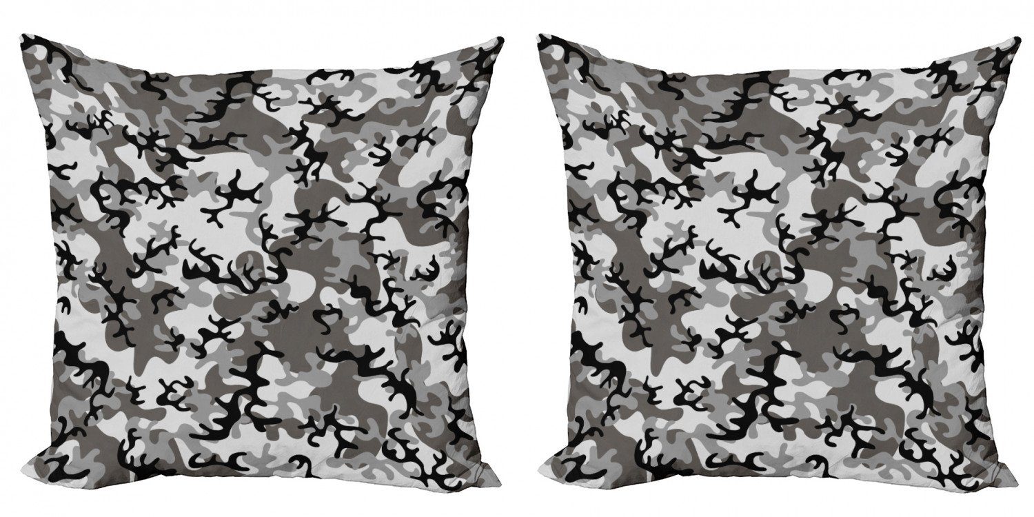 Doppelseitiger Accent Camouflage-Konzept Digitaldruck, (2 Modern Tarnen Kissenbezüge Stück), Abakuhaus