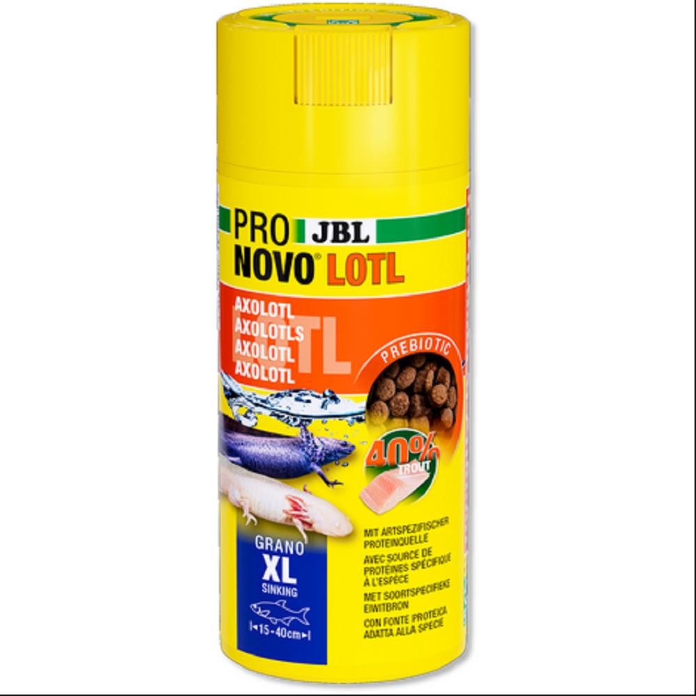 Aquariendeko JBL Pronovo Lotl Grano Xl 250ml Hauptfutter-Granulat für große Axolotl