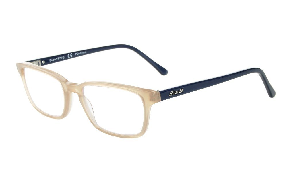 Edison & King Lesebrille Masterpiece beige-blau