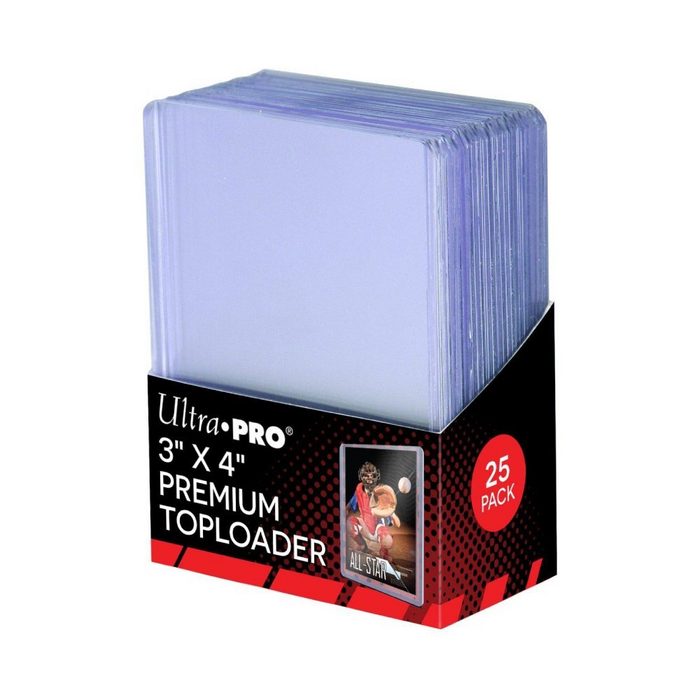 Ultra Pro Sammelkarte Premium Toploader Regular 3x4" 35pt Standardgröße Transparent 25 Stück