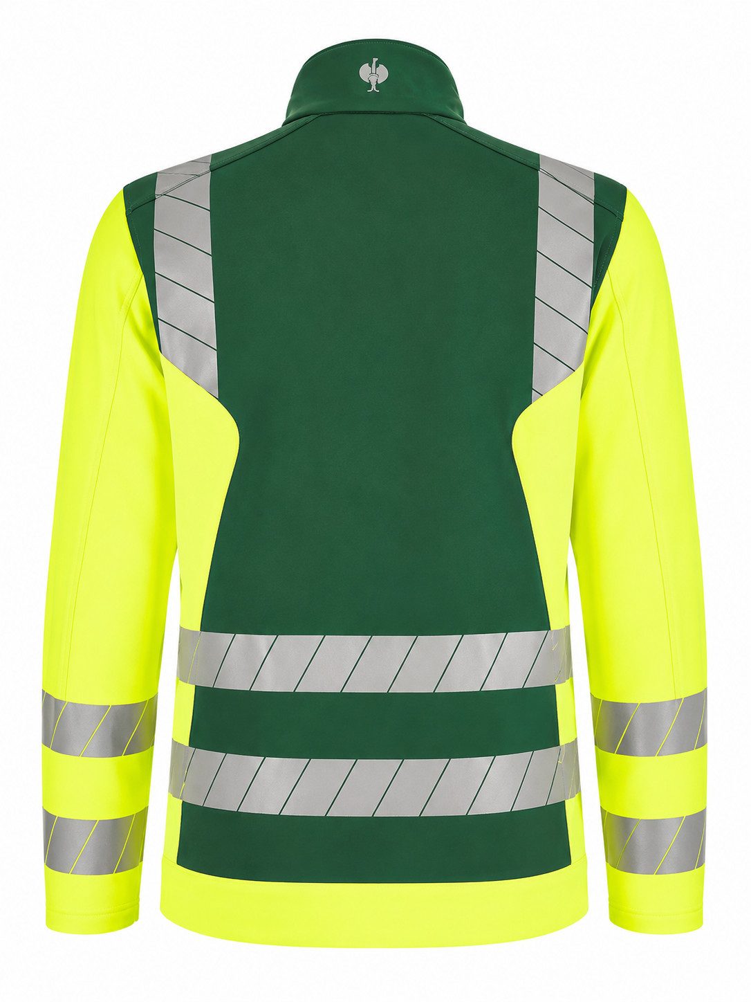 Engelbert Strauss Arbeitsjacke Warnschutz-Softshelljacke e.s. motion 24/7 Hi-Vis grün/warngelb dryplexx-Softshell Wasserabweisend Windabweisend Atmungsaktiv