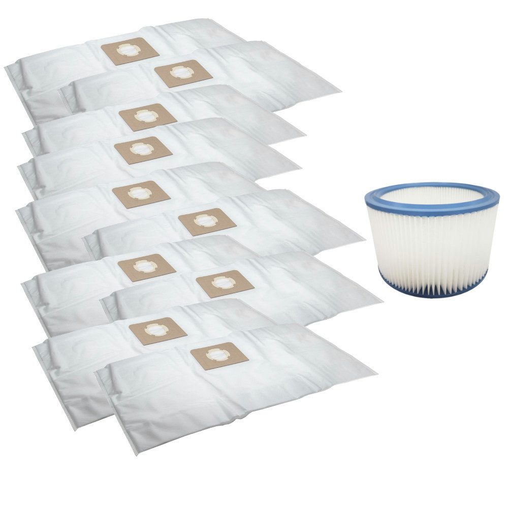 Trade-Shop Staubsaugerbeutel (10 Stück) inkl. Filter passend für Festool SR5 E, SR5 E-AS, SR 200 E, 11 St., Material: Vliesstoff / Maße: ca. 67 x 34cm / Filter beidseitig offen