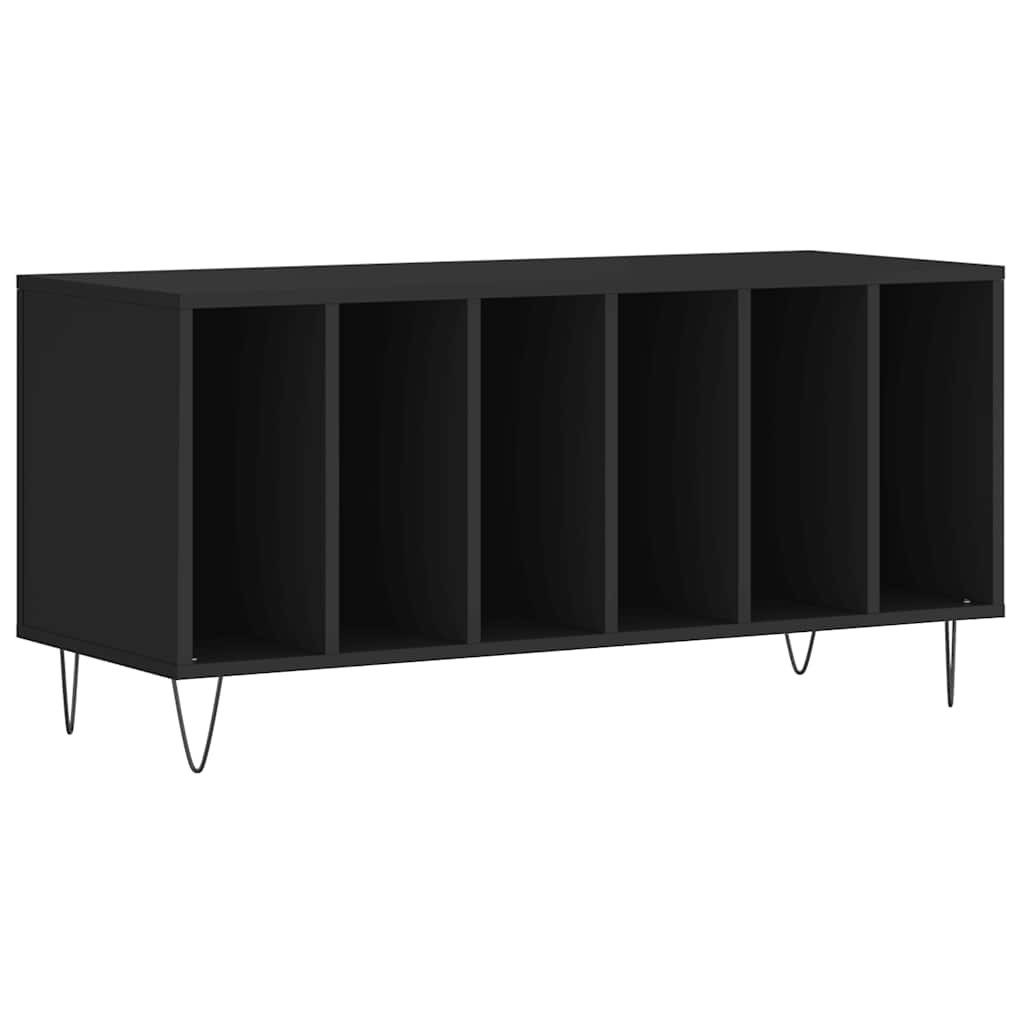 vidaXL Lowboard Plattenschrank Schwarz 100x38x48 cm Holzwerkstoff (1 St)