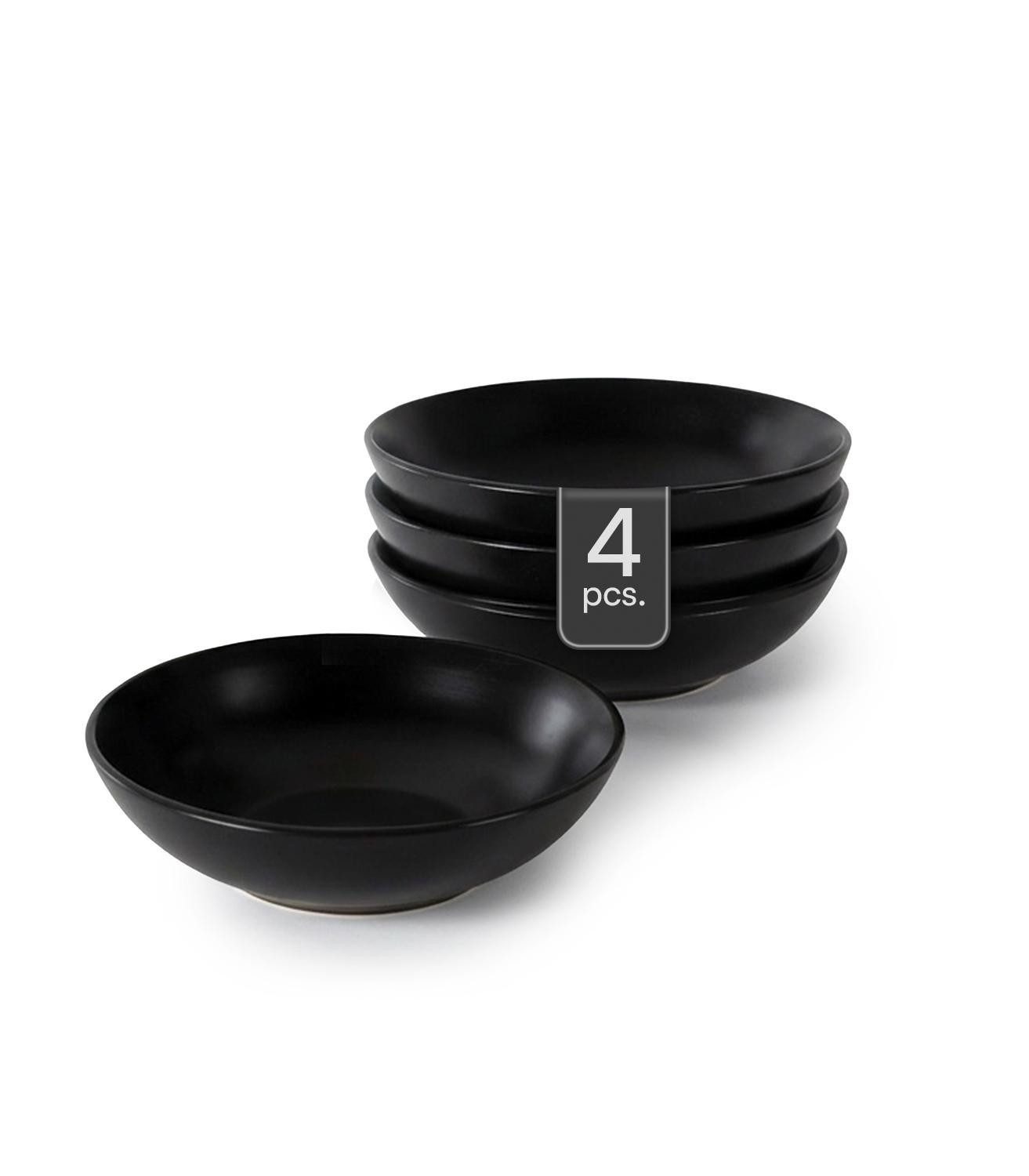 HIT Trading Suppenteller Suppenteller GASPARO, Schwarz, Ø 20,5 cm, (4 St)