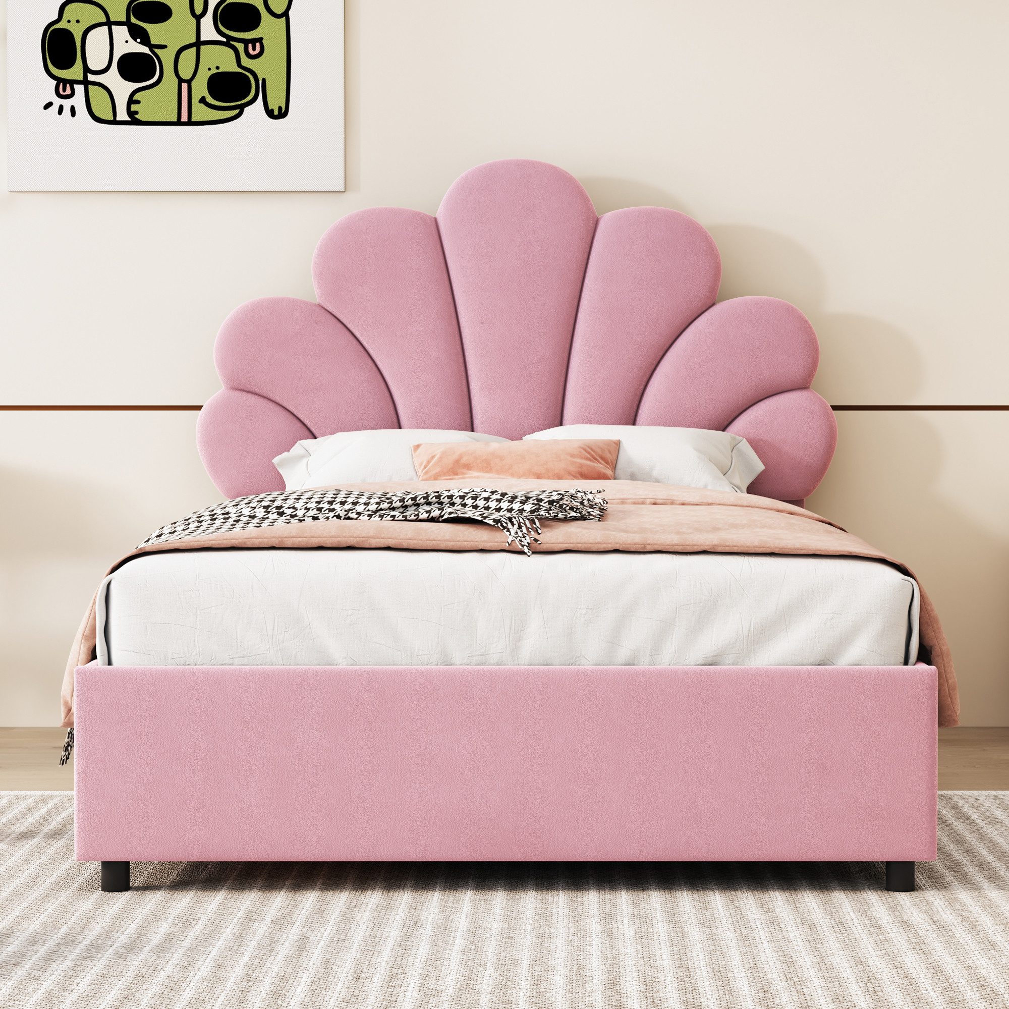REDOM Polsterbett Kinderbett Stauraumbett Funktionsbett Doppelbett günstig online kaufen