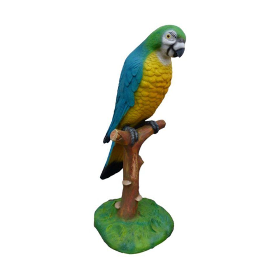 figuren bemalt JVmoebel statue abstrakte statuen figur 110cm neu moderne Vogel Skulptur Papageien