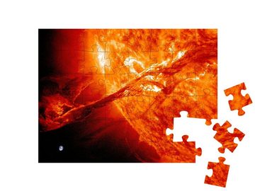 puzzleYOU Puzzle Nahaufnahme: Die Sonne. NASA-Bildmaterial, 48 Puzzleteile, puzzleYOU-Kollektionen Sonne