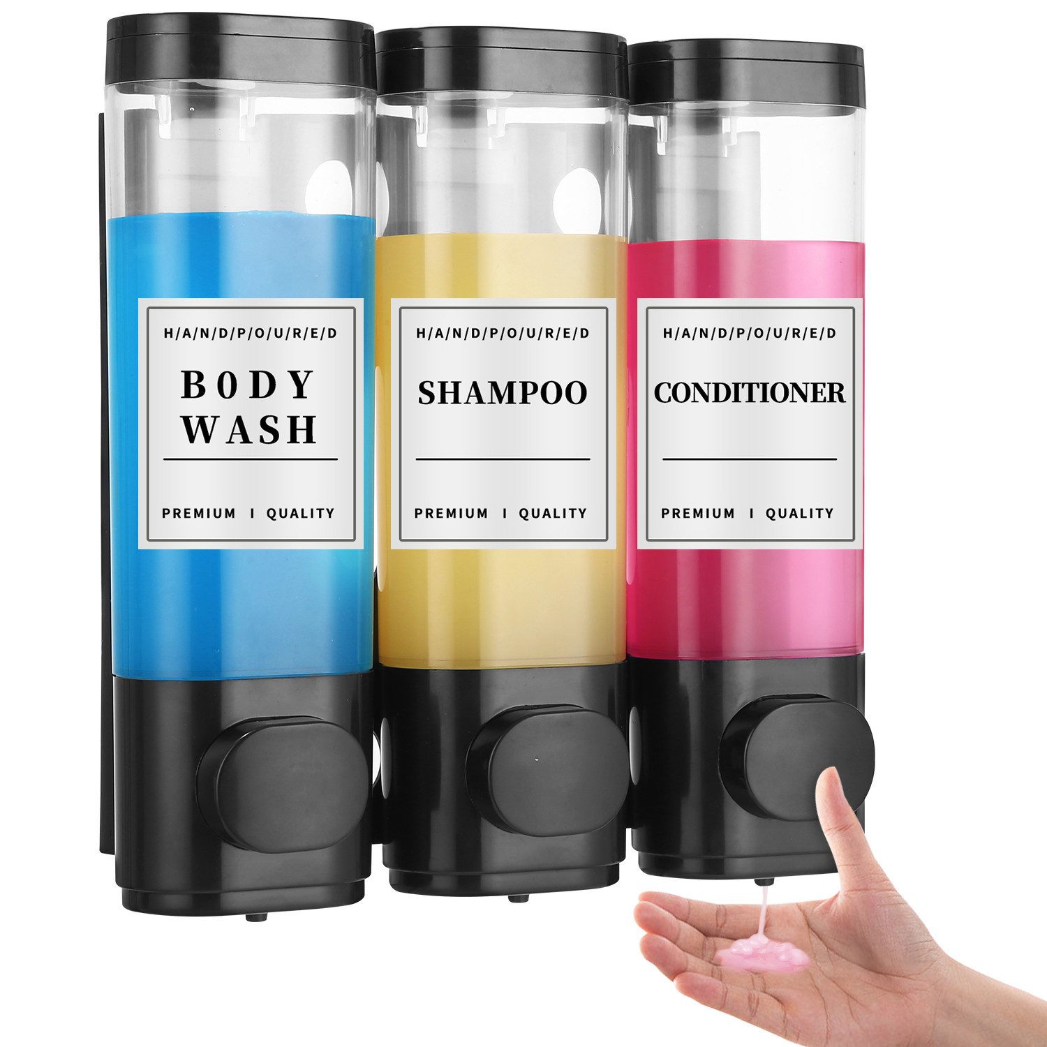 LEAZZLE Seifenspender 3 x 300ML Wandseifenspender, günstig online kaufen