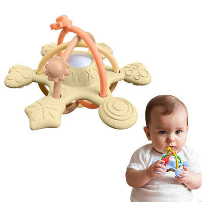 Baby Ja Lernspielzeug Beißspielzeug,Greifball Babyspielzeug,Silikon Rasselspielzeug, Beißspielzeug Baby ab 3 Monate