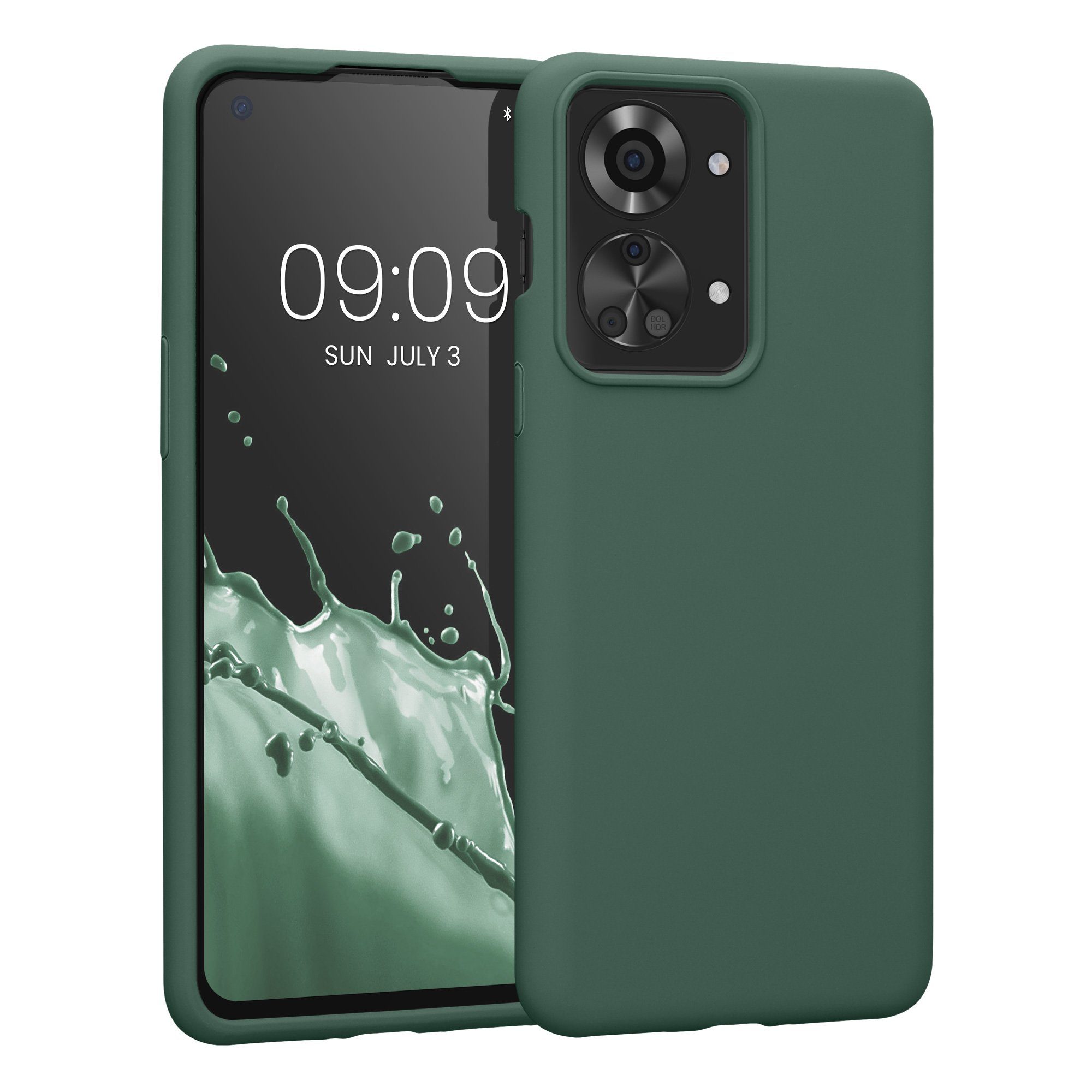 kwmobile Handyhülle Handyhülle für OnePlus Nord 2T 5G Hülle, Weiches Handy Silikon Case - Schutzhülle Cover