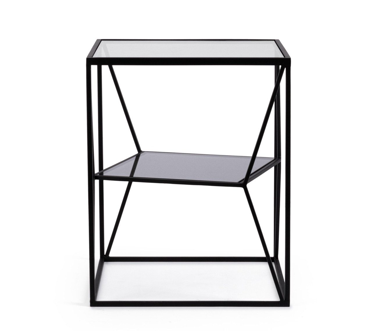 Feeling4Home Couchtisch Hydra aus Metall Schwarz, 40x40 cm