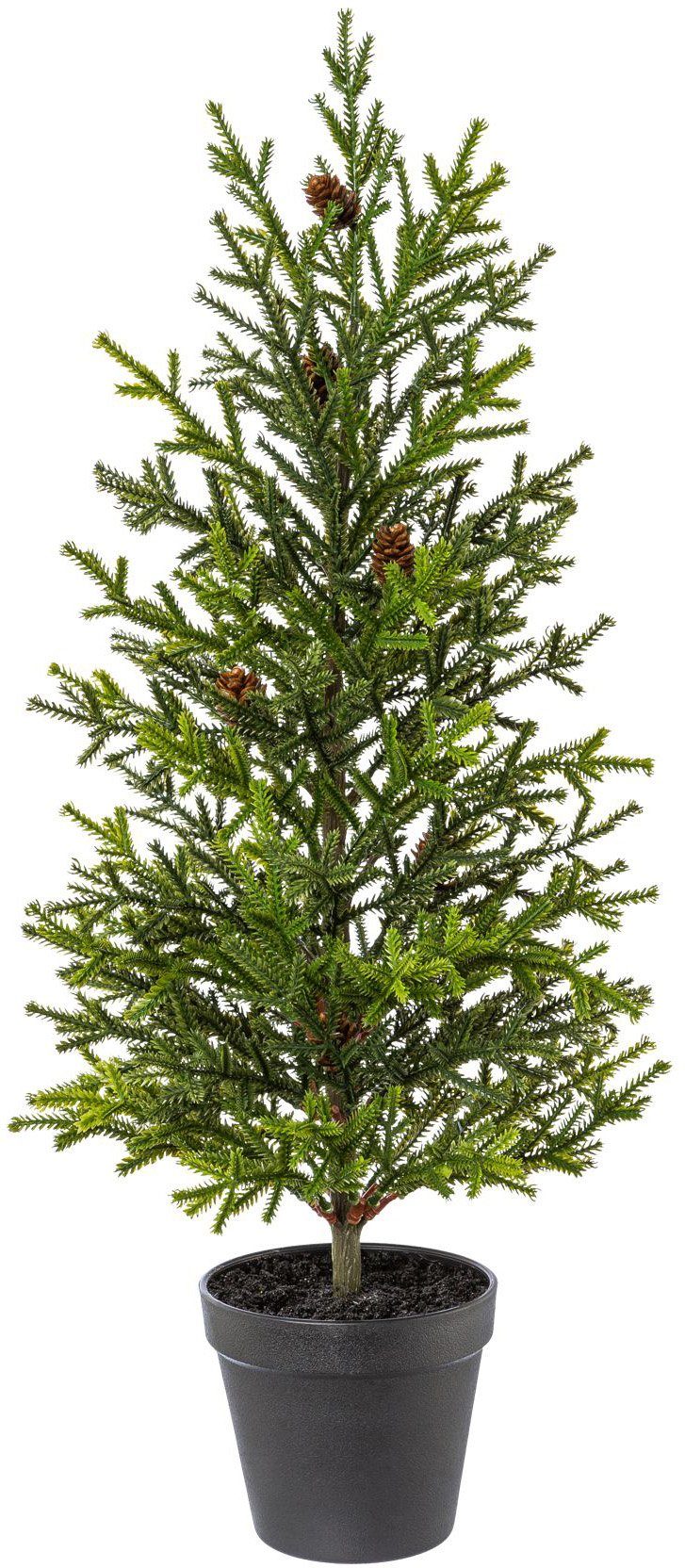 Topf, Im deco Liebevoll Weihnachtsbaum Weihnachtsdeko, Natur Tannenbaum, nachempfunden Christbaum, künstlicher Künstlicher Creativ der