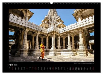 CALVENDO Wandkalender Willkommen in Indien 2023 (Premium, hochwertiger DIN A2 Wandkalender 2023, Kunstdruck in Hochglanz)