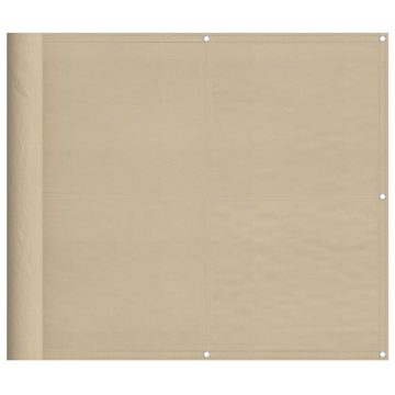 vidaXL Seitenmarkise Balkon-Sichtschutz Beige 90x800 cm 100 Polyester-Oxford