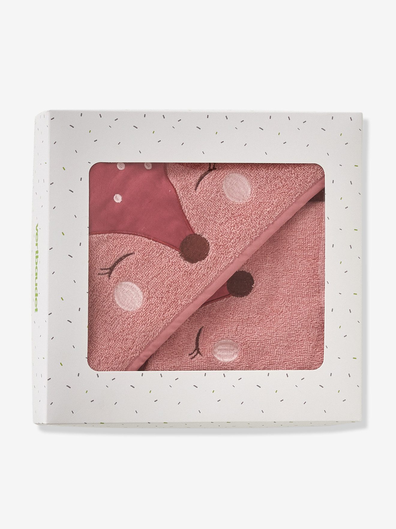 vertbaudet Kapuzenhandtuch Baby-Set: Badetuch und Waschhandschuh günstig online kaufen