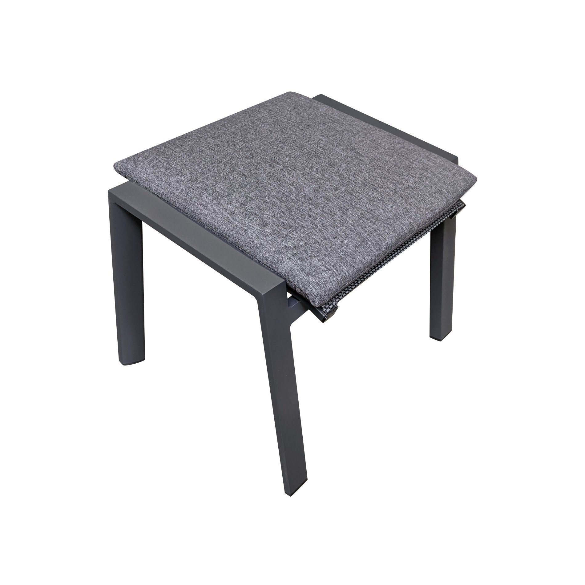 Lesli Living Gartenlounge-Hocker Amir (1 Stück), Gartenhocker, Fußhocker, Aluminium/Textilgewebe, inkl. Sitzkissen