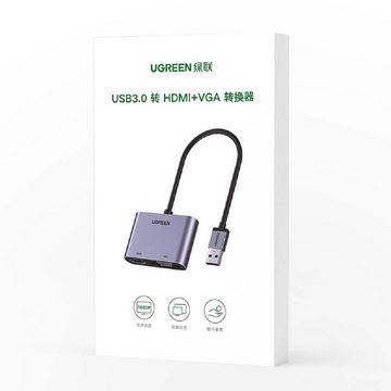 UGREEN USB - HDMI 1.3 (1920 x 1080 60Hz) + VGA 1.2 (1920 x 1080 60Hz) USB-Adapter