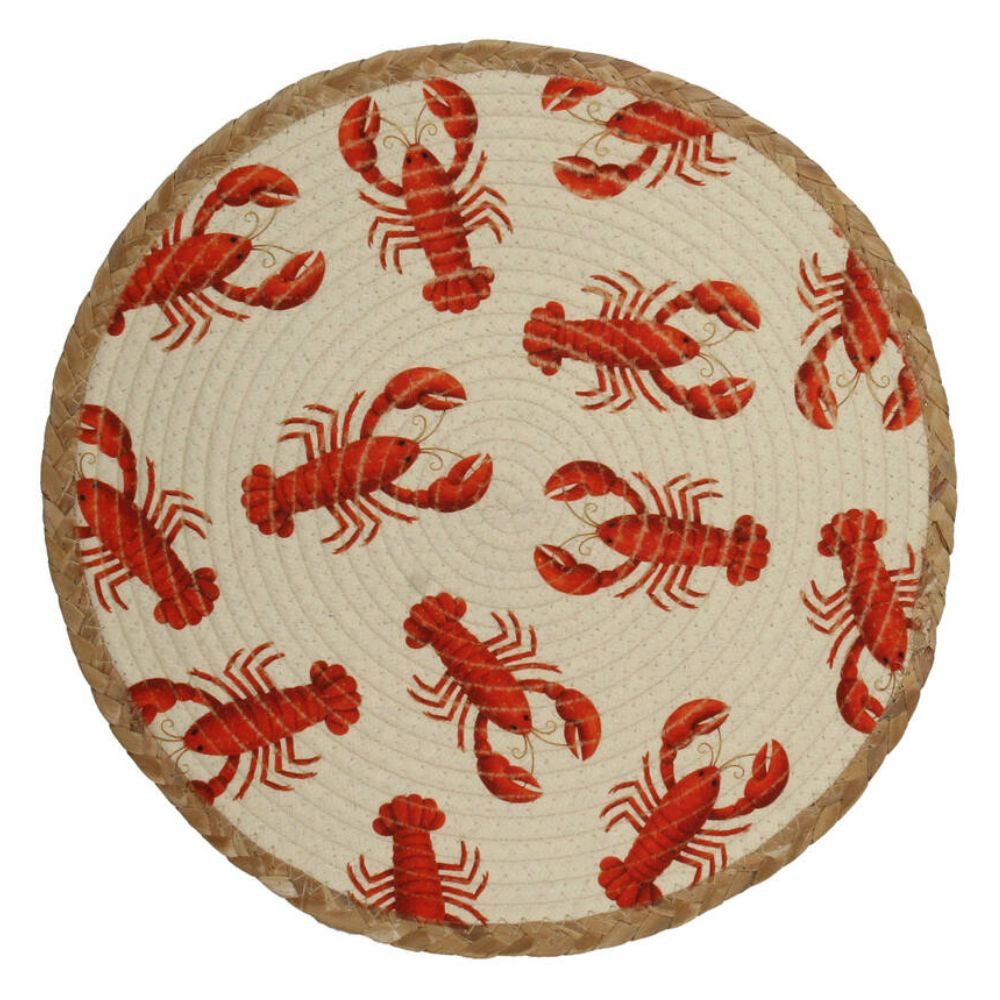 Kersten BV Platzset Tischunterlage Natur - Hummer ⌀ 38 cm, (1-St)