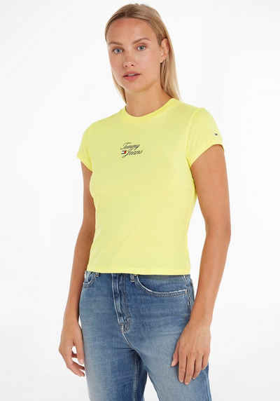 Tommy Jeans T-Shirt TJW BBY ESSENTIAL LOGO 1 SS trendiges und stylisches Damen-T-Shirt mit Logodruck