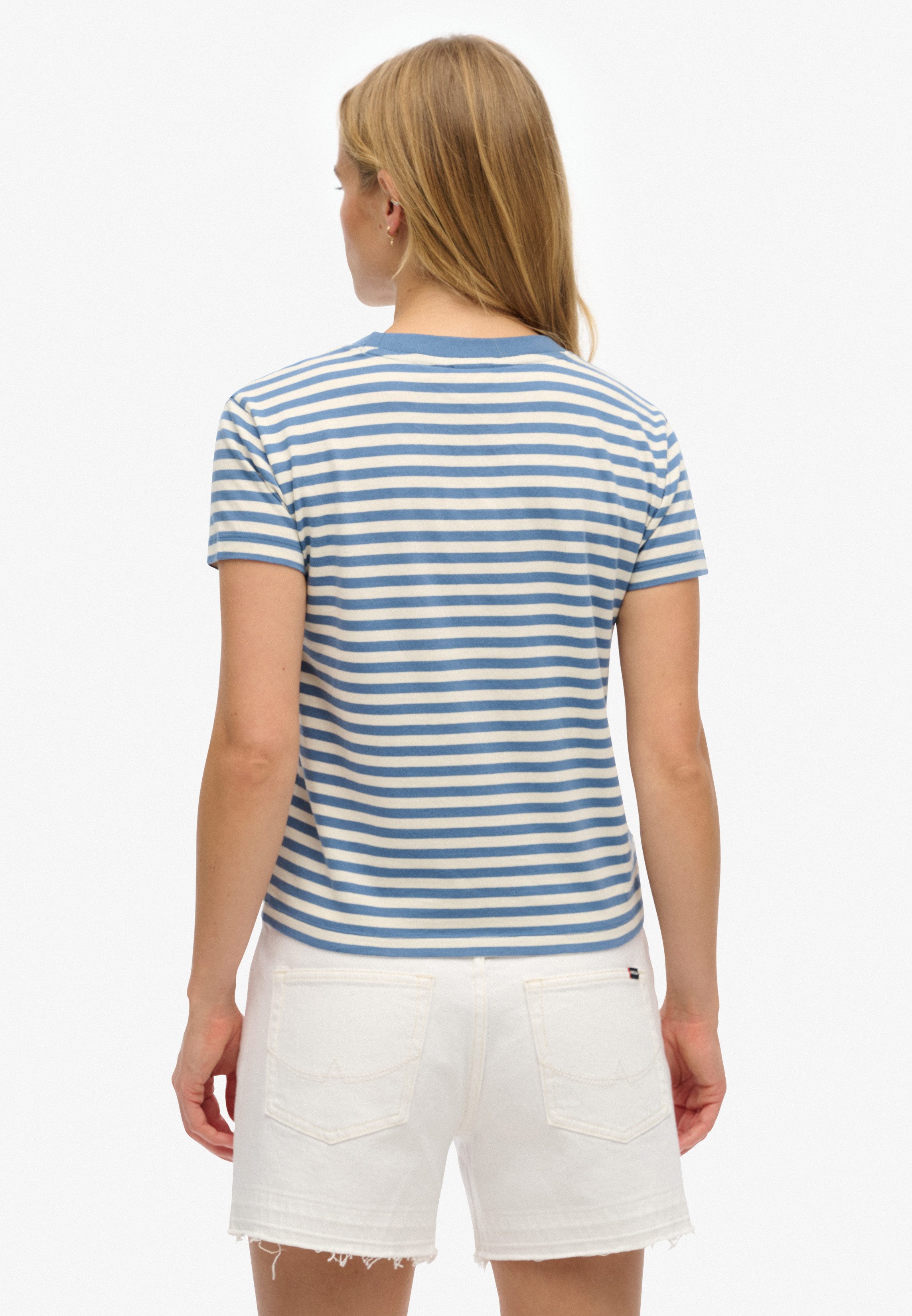 Superdry T-Shirt ESSENTIAL LOGO STR FITTED TEE angenehmes Tragegefühl durch günstig online kaufen