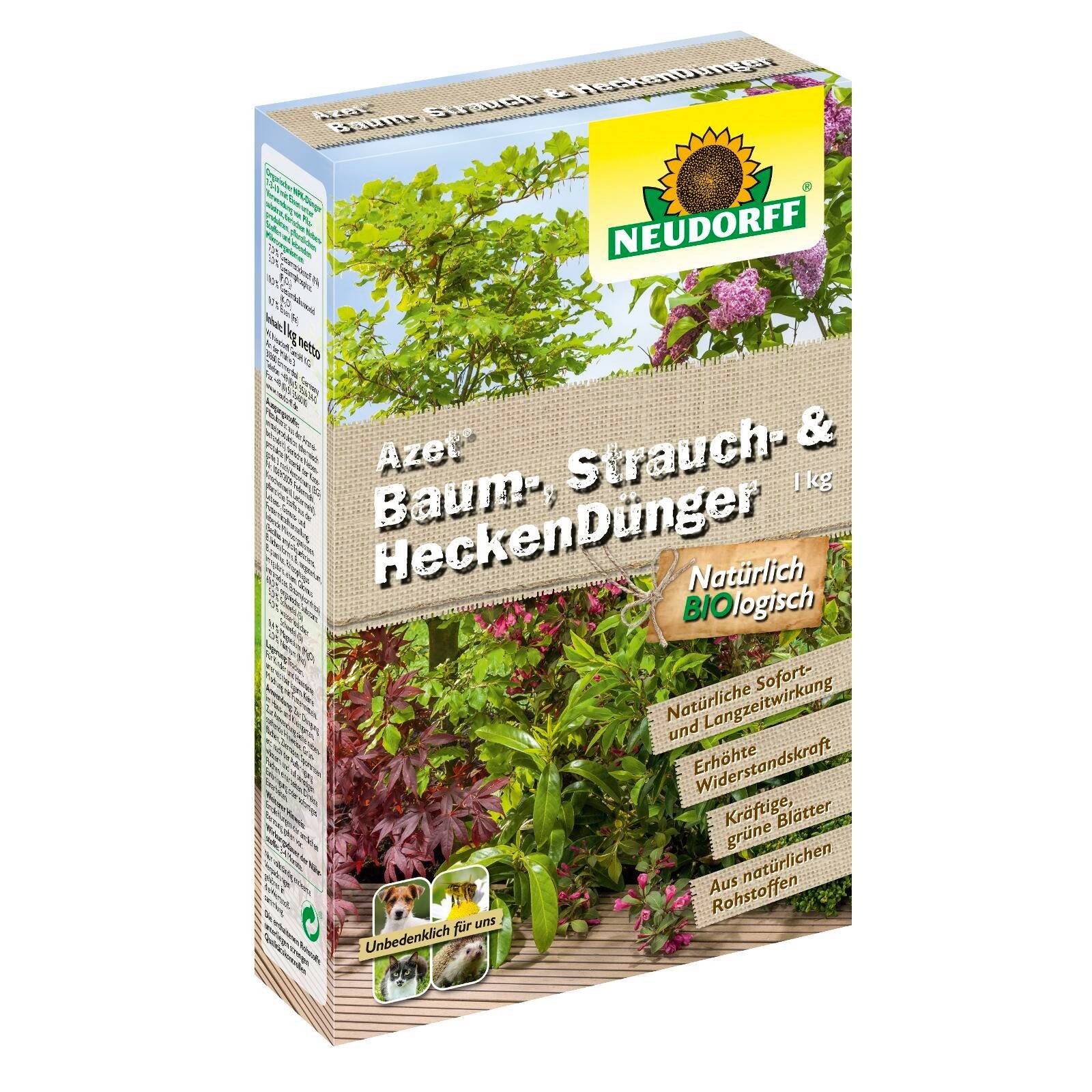 Pflanzendünger Azet Baum-, Strauch- und HeckenDünger 1 kg
