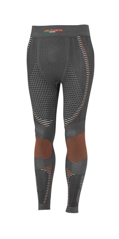 Lange Unterhose Funktionsunterwäsche Ergoracing (warm, nahtlos) anthrazitgrau/orange