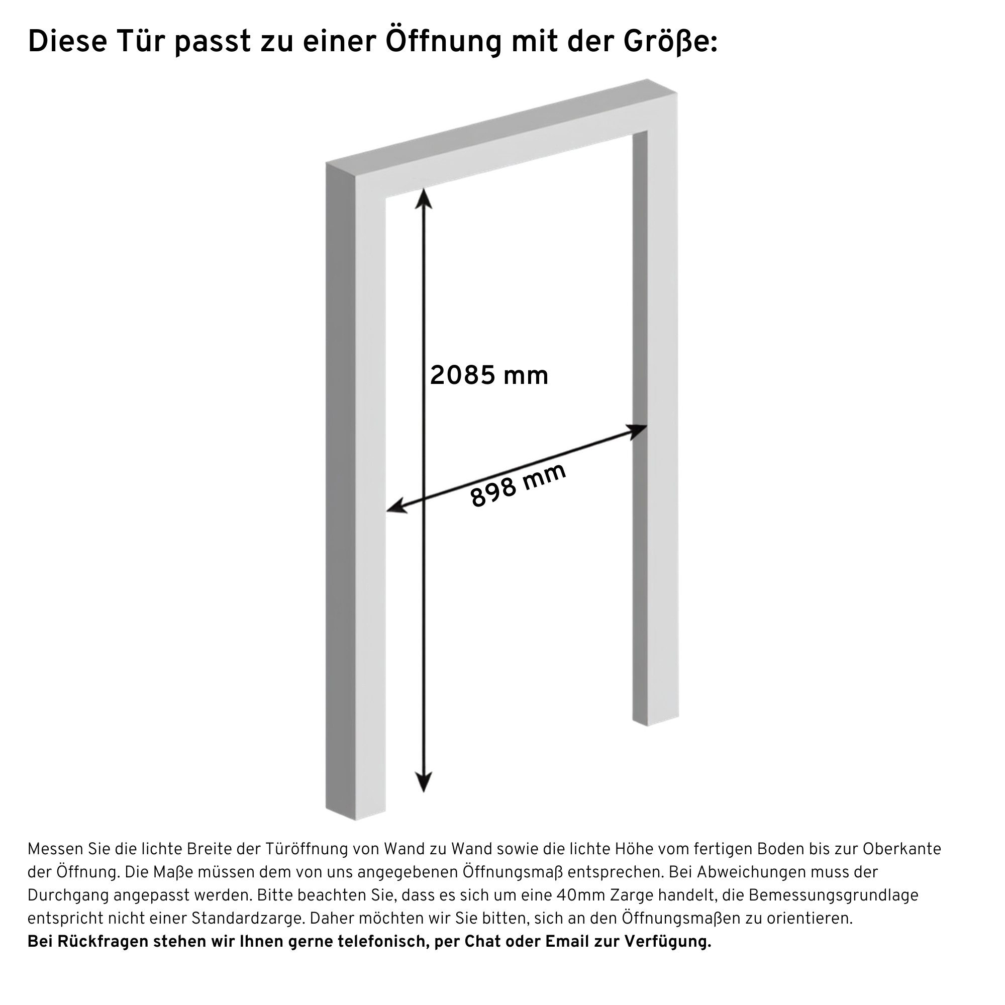 inova wohnen Zimmertür Glastür mit Stahlrahmen schwarz Klarglas, Komplett Set mit Türzarge und Griffstange Loftstyle