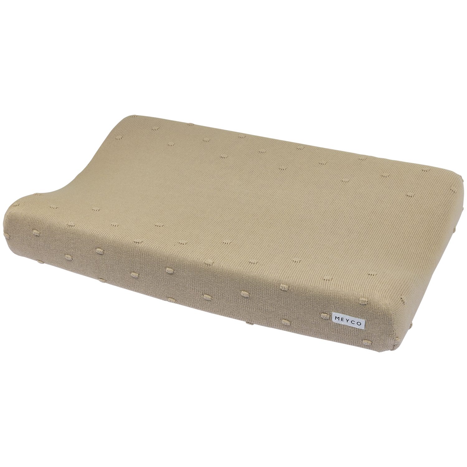 Meyco Baby Wickelauflagenbezug Mini Knots Sand (100% Baumwolle, 1-tlg), 50x70cm