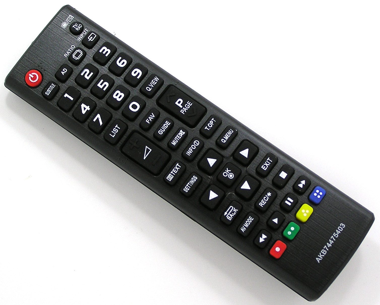Alltro Ersatz Fernbedienung passend für LG AKB74475403 Fernseher TV Fernbedienung