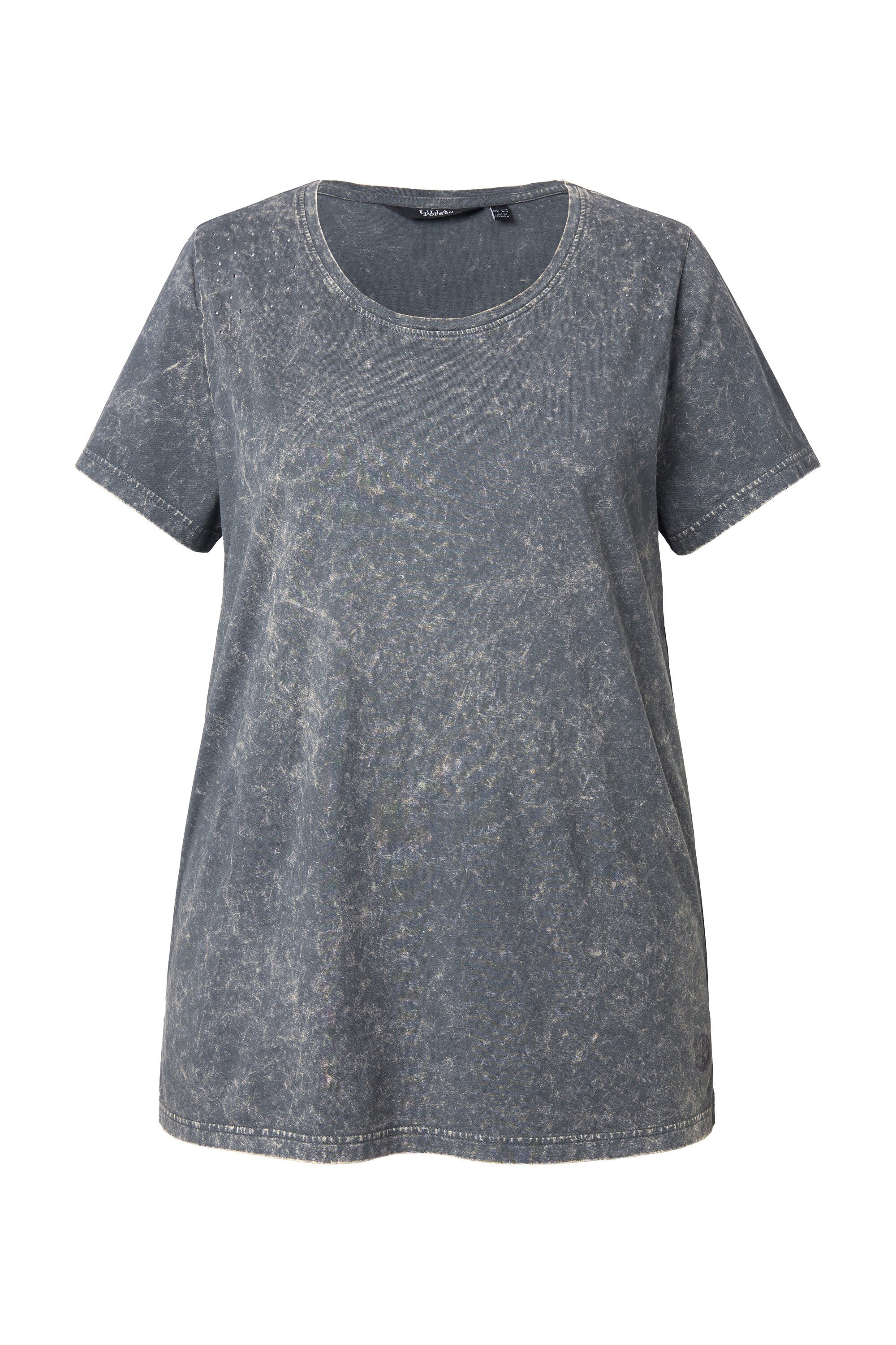 Ulla Popken T-Shirt T-Shirt Vintage-Waschung Classic günstig online kaufen